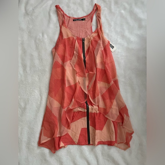 NWT , orange asymmetric dress Volcom XS - Picture 1 of 3
